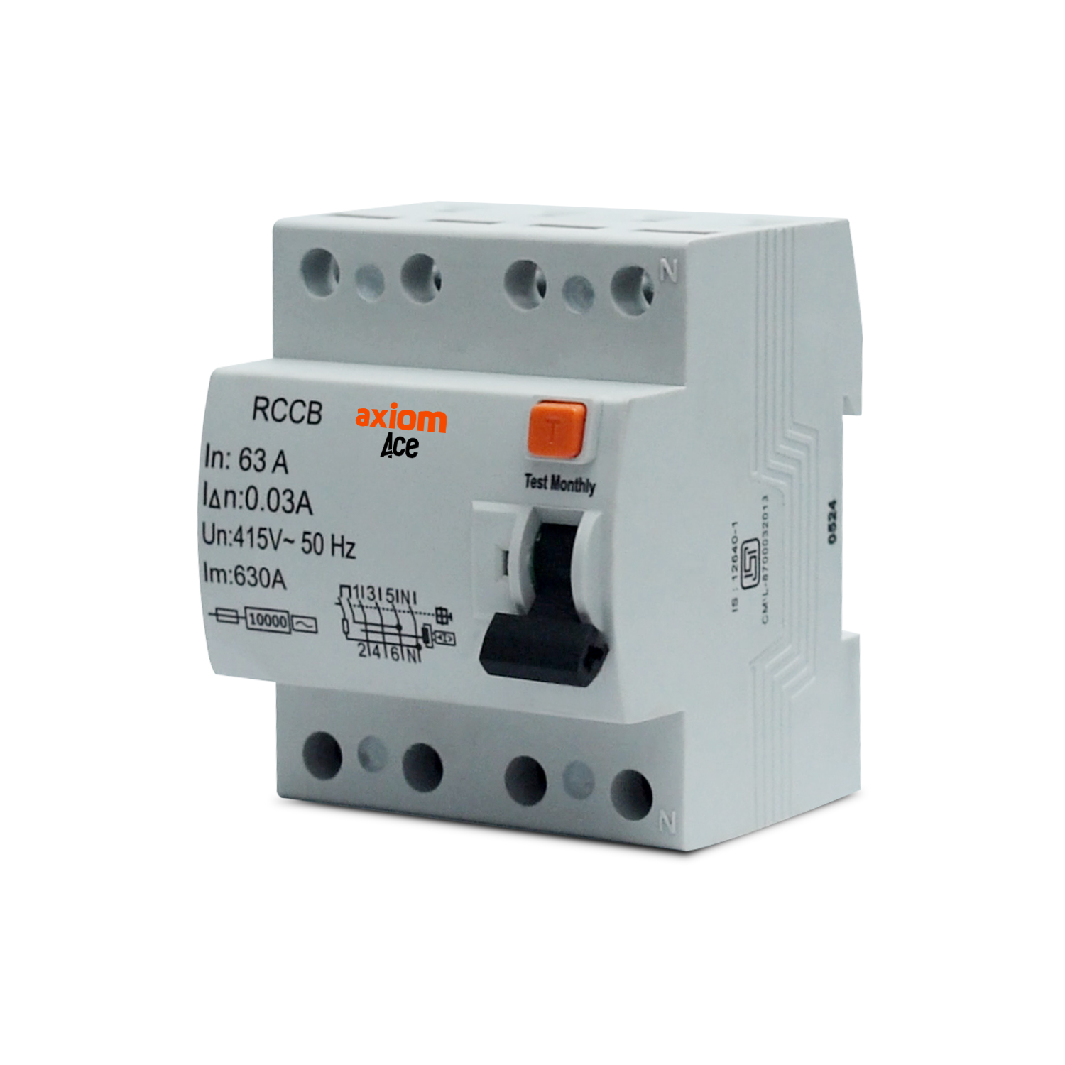 Reliable ACE RCCB protecting circuits from electrical faults